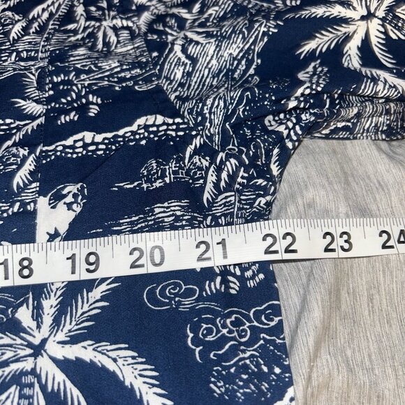 Rebel James & Charli Blue Island Dog Long Sleeve Button Down Retro Shirt XL - Picture 8 of 8